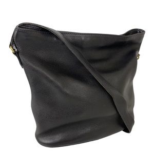 Vintage Coach Sonoma Black Pebbled Leather Bucket Crossbody Shoulder Bag 4906